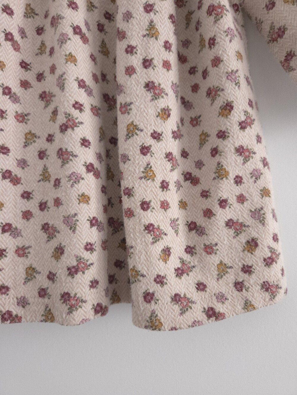 Zara Girls Floral Print Herringbone Dress size 3-4 Years - Picture 8 of 16